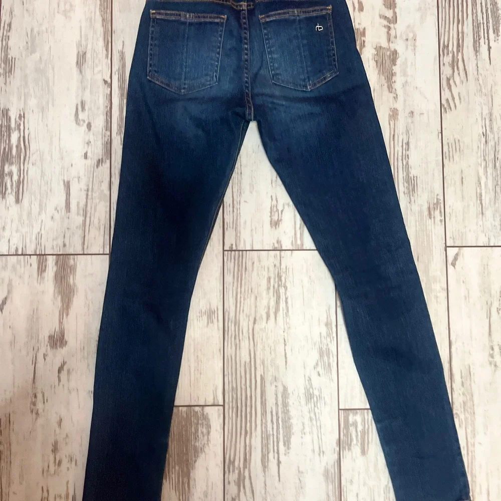 Rag & Bone Zipper Capri Skinny Jeans Distressed Ankle Zip Size 24 NWOT - Picture 13 of 16